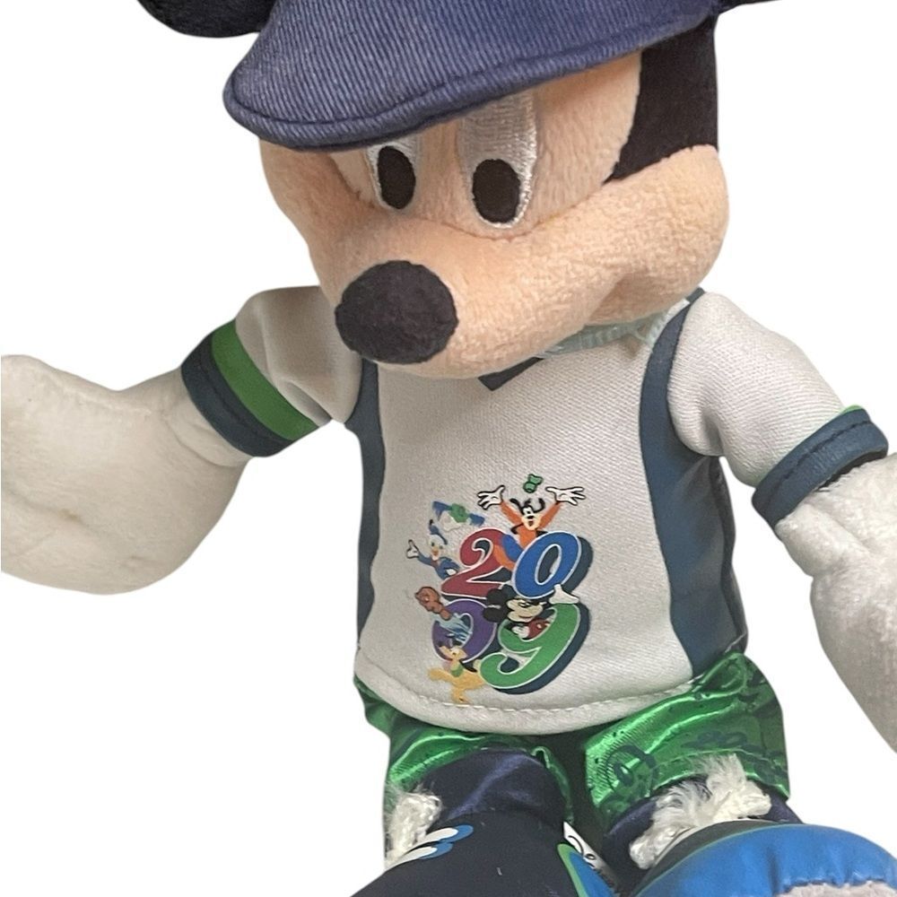 Disney 2009 Mickey Mouse Disney World 10”Plush Blue, White and Green Outfit - Picture 10 of 16